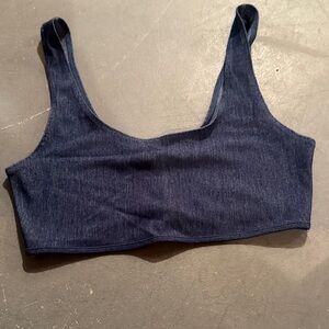 Naked Wardrobe Indigo Denim Top